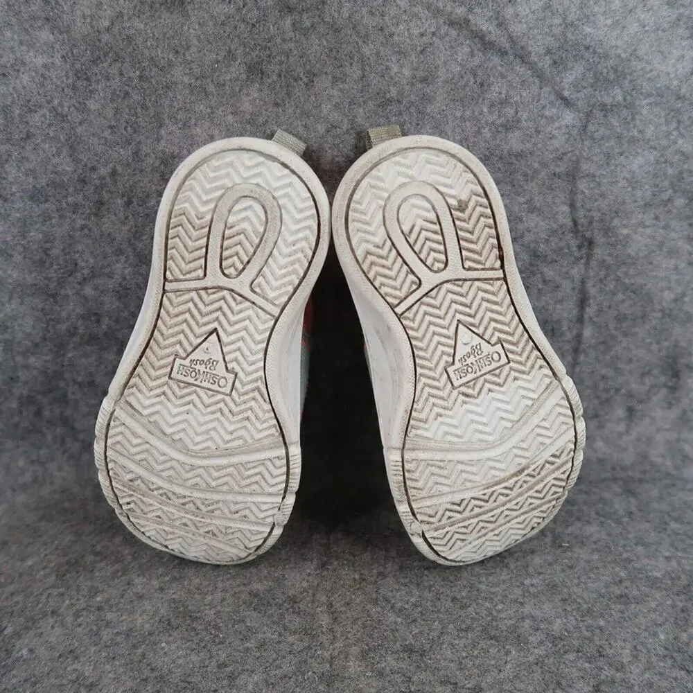 Oshkosh B'gosh Shoes Baby Toddler 6 Slip On Sneaker Knit Stretch Pink Grey Kids